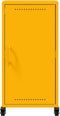 vidaXL - Dressoir - 36x39x72 - cm - staal - mosterdgeel