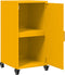 vidaXL - Dressoir - 36x39x72 - cm - staal - mosterdgeel