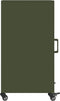 vidaXL - Dressoir - 36x39x72 - cm - staal - olijfgroen