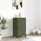 vidaXL - Dressoir - 36x39x72 - cm - staal - olijfgroen