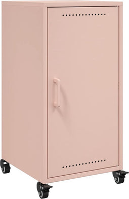 vidaXL - Dressoir - 36x39x72 - cm - staal - roze