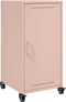 vidaXL - Dressoir - 36x39x72 - cm - staal - roze