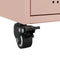 vidaXL - Dressoir - 36x39x72 - cm - staal - roze