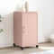 vidaXL - Dressoir - 36x39x72 - cm - staal - roze