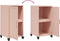 vidaXL - Dressoir - 36x39x72 - cm - staal - roze