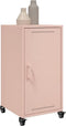 vidaXL - Dressoir - 36x39x72 - cm - staal - roze