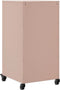 vidaXL - Dressoir - 36x39x72 - cm - staal - roze