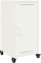 vidaXL - Dressoir - 36x39x72 - cm - staal - wit