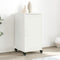 vidaXL - Dressoir - 36x39x72 - cm - staal - wit