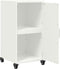 vidaXL - Dressoir - 36x39x72 - cm - staal - wit