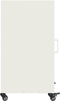 vidaXL - Dressoir - 36x39x72 - cm - staal - wit