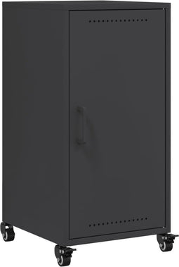 vidaXL - Dressoir - 36x39x72 - cm - staal - zwart