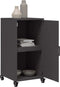 vidaXL - Dressoir - 36x39x72 - cm - staal - zwart