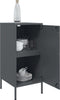 vidaXL - Dressoir - 36x39x79 - cm - staal - antracietkleurig