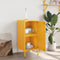 vidaXL - Dressoir - 36x39x79 - cm - staal - mosterdgeel