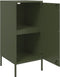 vidaXL - Dressoir - 36x39x79 - cm - staal - olijfgroen