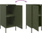 vidaXL - Dressoir - 36x39x79 - cm - staal - olijfgroen