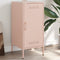 vidaXL - Dressoir - 36x39x79 - cm - staal - roze