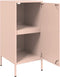 vidaXL - Dressoir - 36x39x79 - cm - staal - roze