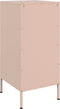 vidaXL - Dressoir - 36x39x79 - cm - staal - roze