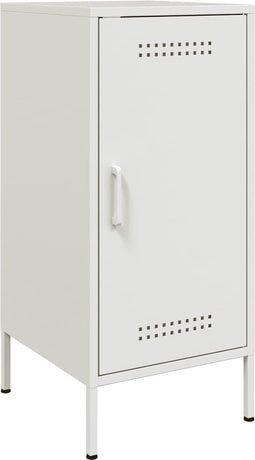 vidaXL - Dressoir - 36x39x79 - cm - staal - wit