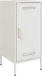 vidaXL - Dressoir - 36x39x79 - cm - staal - wit