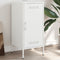 vidaXL - Dressoir - 36x39x79 - cm - staal - wit