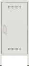 vidaXL - Dressoir - 36x39x79 - cm - staal - wit