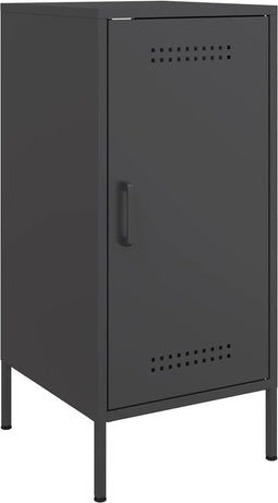 vidaXL - Dressoir - 36x39x79 - cm - staal - zwart