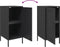 vidaXL - Dressoir - 36x39x79 - cm - staal - zwart