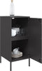 vidaXL - Dressoir - 36x39x79 - cm - staal - zwart