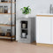 vidaXL - Dressoir - 37,5x35,5x67,5 - cm - bewerkt - hout - betongrijs