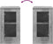 vidaXL - Dressoir - 37,5x35,5x67,5 - cm - bewerkt - hout - betongrijs