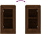 vidaXL - Dressoir - 37,5x35,5x67,5 - cm - bewerkt - hout - bruin - eikenkleur