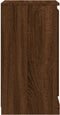 vidaXL - Dressoir - 37,5x35,5x67,5 - cm - bewerkt - hout - bruin - eikenkleur