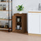 vidaXL - Dressoir - 37,5x35,5x67,5 - cm - bewerkt - hout - bruin - eikenkleur