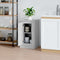 vidaXL - Dressoir - 37,5x35,5x67,5 - cm - bewerkt - hout - grijs - sonoma - eikenkleur