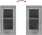 vidaXL - Dressoir - 37,5x35,5x67,5 - cm - bewerkt - hout - grijs - sonoma - eikenkleur