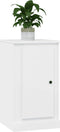 vidaXL - Dressoir - 37,5x35,5x67,5 - cm - bewerkt - hout - hoogglans - wit