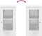 vidaXL - Dressoir - 37,5x35,5x67,5 - cm - bewerkt - hout - hoogglans - wit