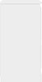 vidaXL - Dressoir - 37,5x35,5x67,5 - cm - bewerkt - hout - hoogglans - wit