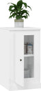 vidaXL - Dressoir - 37,5x35,5x67,5 - cm - bewerkt - hout - hoogglans - wit