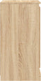 vidaXL - Dressoir - 37,5x35,5x67,5 - cm - bewerkt - hout - sonoma - eikenkleurig
