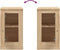 vidaXL - Dressoir - 37,5x35,5x67,5 - cm - bewerkt - hout - sonoma - eikenkleurig