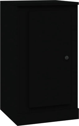 vidaXL - Dressoir - 37,5x35,5x67,5 - cm - bewerkt - hout - zwart