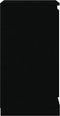 vidaXL - Dressoir - 37,5x35,5x67,5 - cm - bewerkt - hout - zwart
