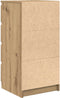 vidaXL - Dressoir - 37,5x35x76 - cm - bewerkt - hout - artisanaal - eikenkleurig