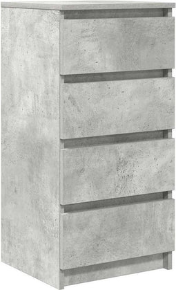vidaXL - Dressoir - 37,5x35x76 - cm - bewerkt - hout - betongrijs