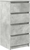 vidaXL - Dressoir - 37,5x35x76 - cm - bewerkt - hout - betongrijs