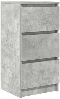 vidaXL - Dressoir - 37,5x35x76 - cm - bewerkt - hout - betongrijs